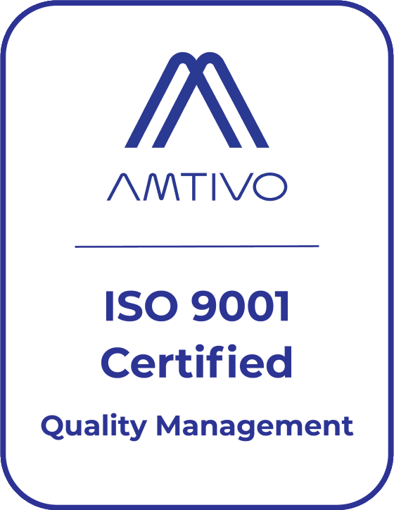 Amtivo ISO 9001 Certified Quality Management